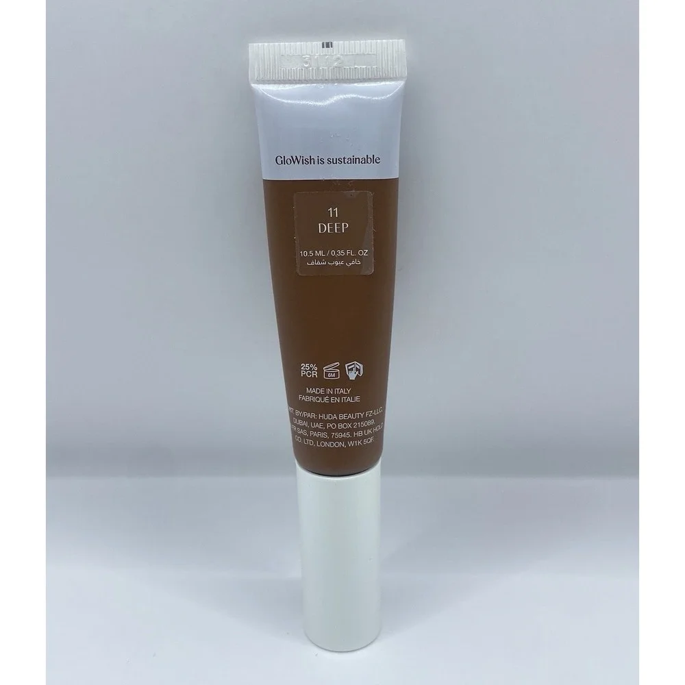 HUDA BEAUTY GLOWISH Bright Light Sheer Concealer 11 Deep 0.35oz NWOB